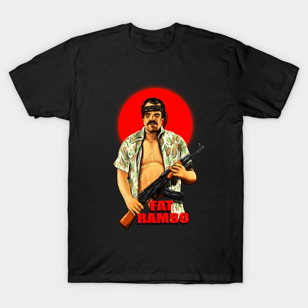 Fat Rambo T-Shirt by Blahblahpop